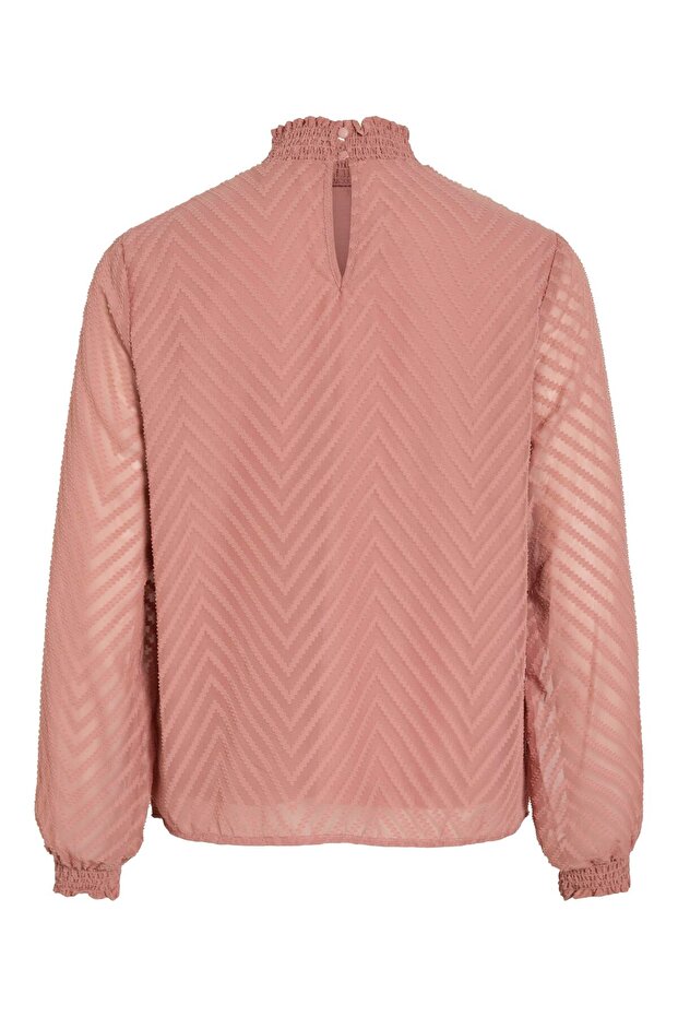 Langarmbluse High Neck - 3
