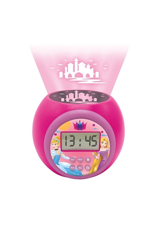 Disney Princess Projection Clock, Lexibook, Timer Function, Pink - 1