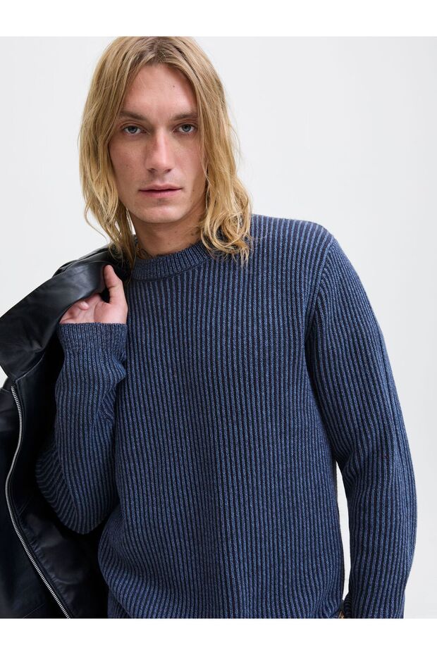 Strickpullover Einfarbig Strickpullover - 7