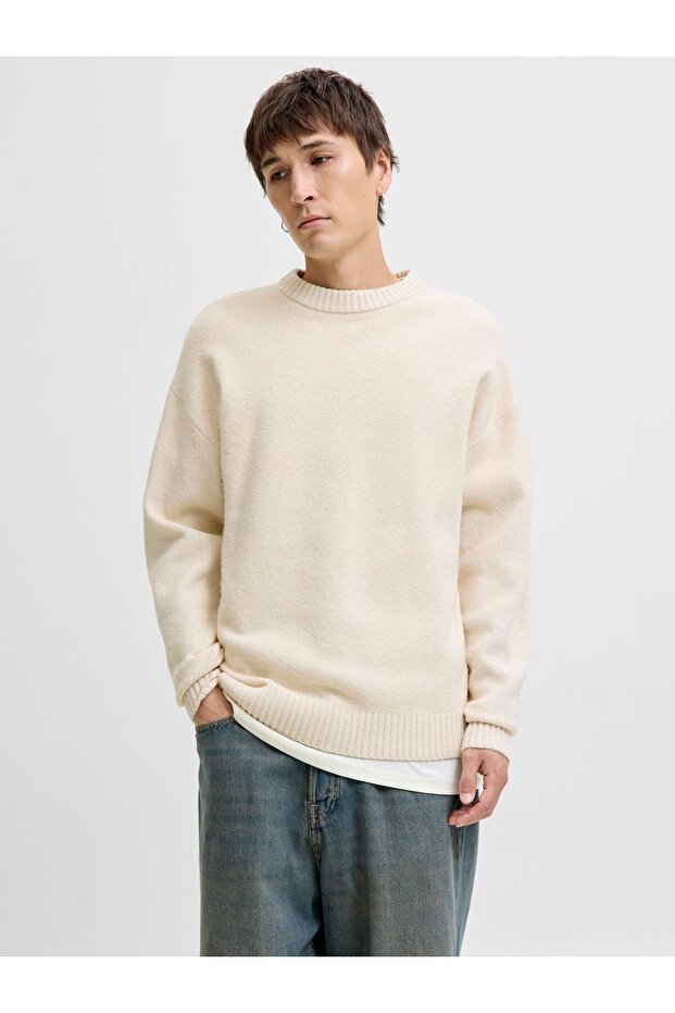 Strickpullover Einfarbig Strickpullover - 1