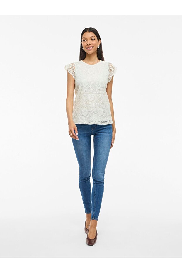 Oberteil mit kurzen Ärmeln VIMYNTE Spitzen - 5