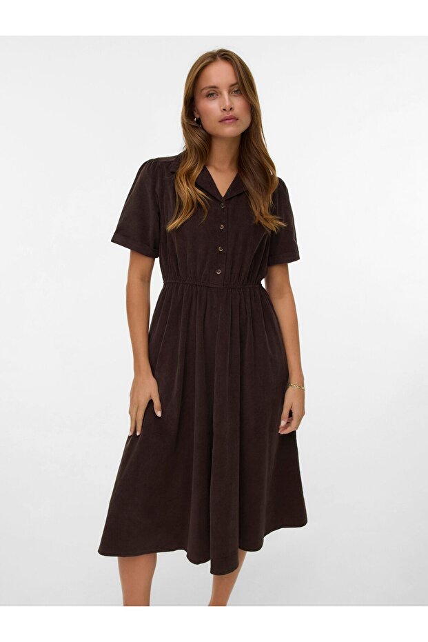 Kleid VMRAY Cord-Midikleid - 4