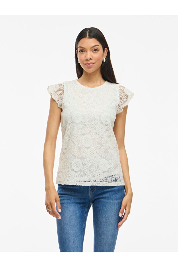 Oberteil mit kurzen Ärmeln VIMYNTE Spitzen - 1