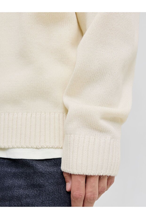 Strickpullover Einfarbig Strickpullover - 5