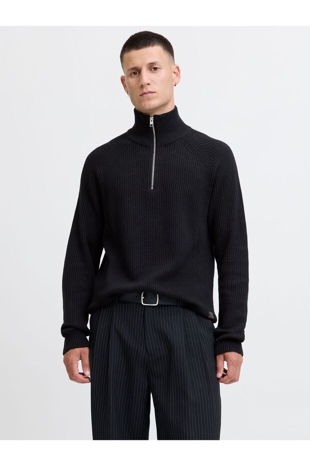 Strickpullover Einfarbig Strickpullover - 1