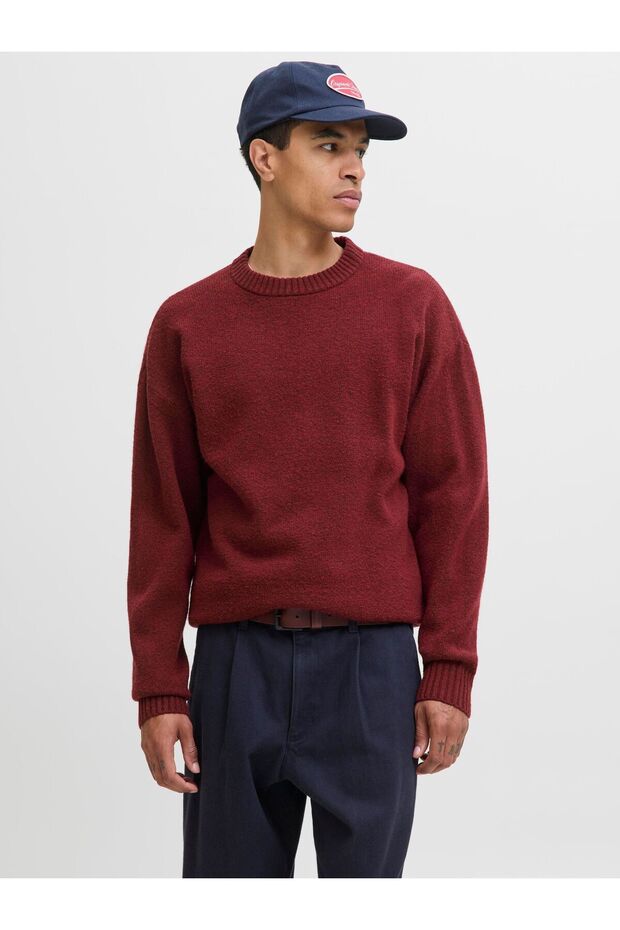 Strickpullover Einfarbig Strickpullover - 1