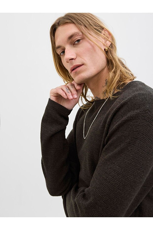 Strickpullover Einfarbig Strickpullover - 7