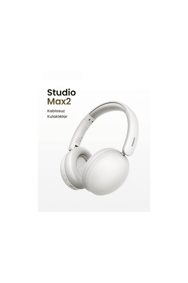 HiTune Max2 Yapay Zeka Destekli Gürültü Engelleyici Kablosuz Kulak Üstü Kulaklık Beyaz - 2