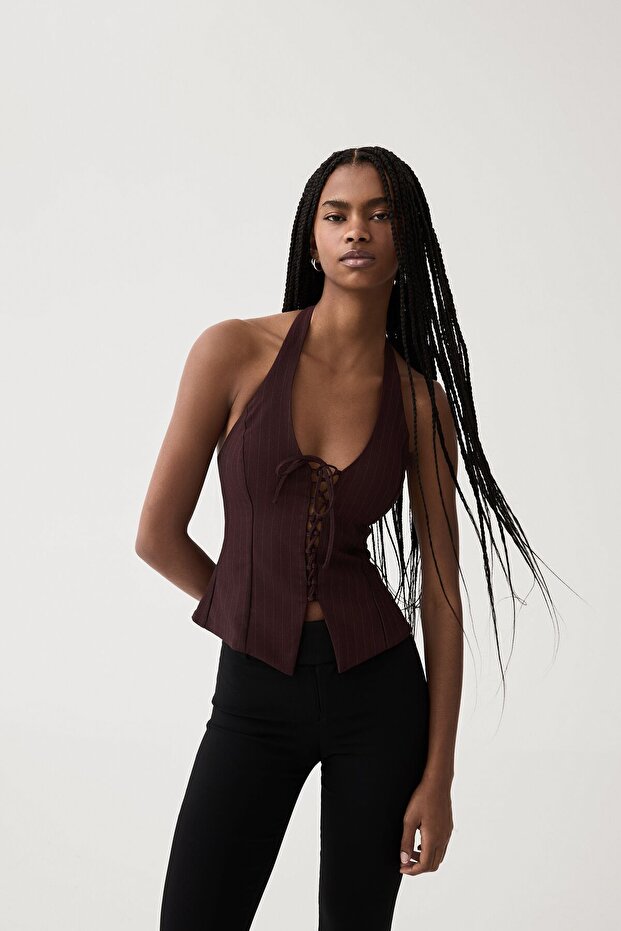 Bengalin halter yaka üst - 4