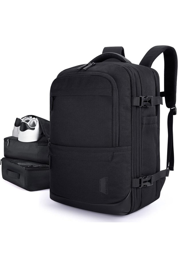 Travel Laptop Backpack, 40L Expandable Airline Approved Carry-On with Packing Cubes