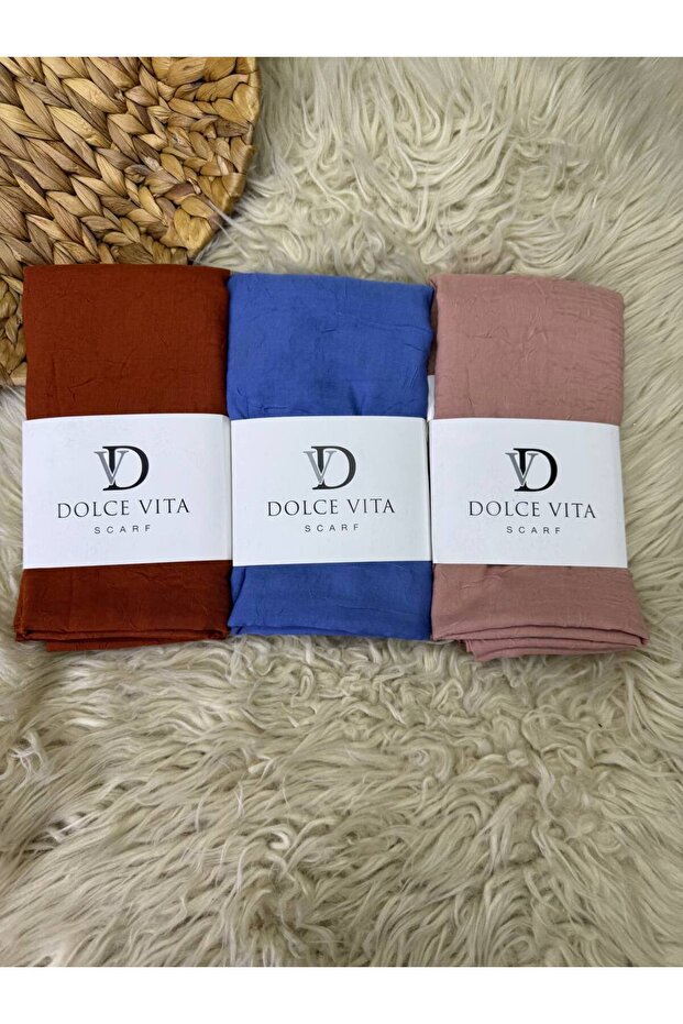 3Üçlü Bambu Crash Şal - 1