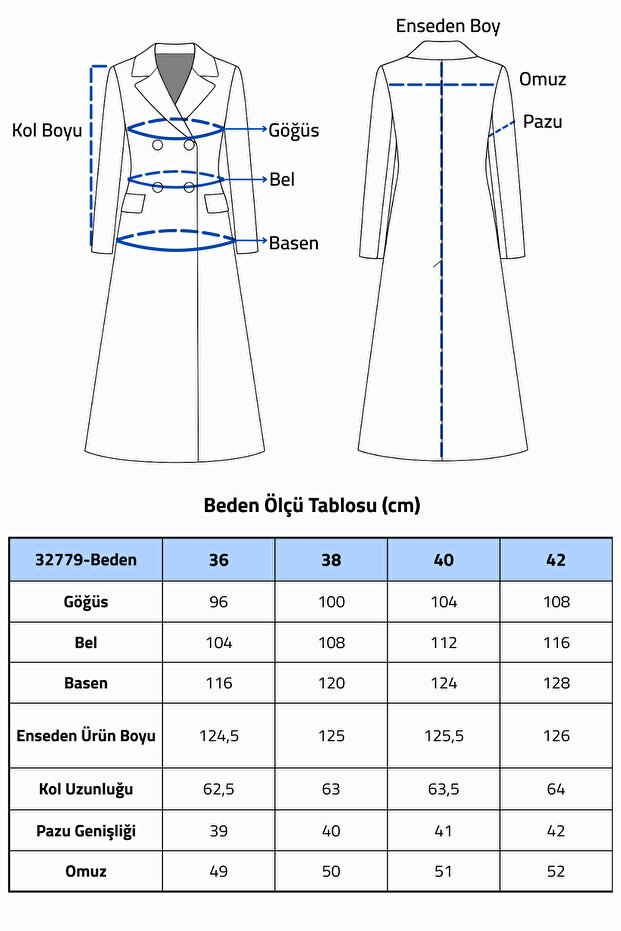 Oversize Uzun Gri Kaban - 7