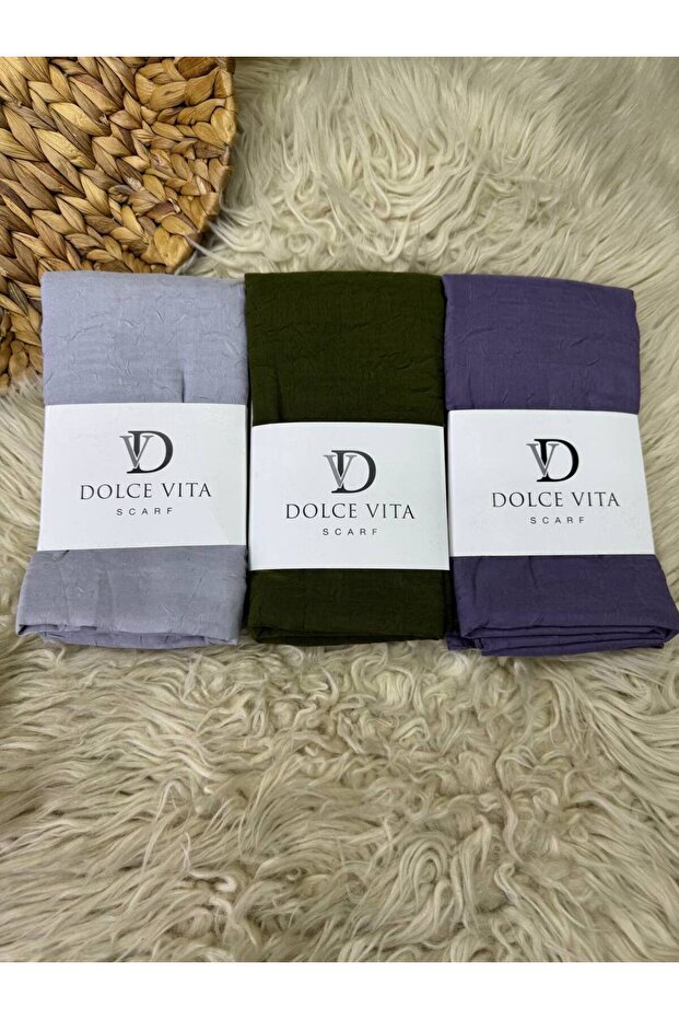 3Üçlü Bambu Crash Şal - 1