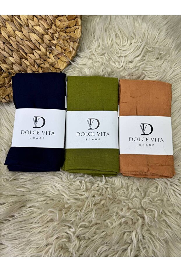 3Üçlü Bambu Crash Şal - 1