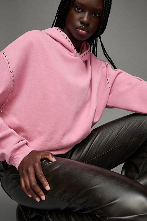 Kapüşonlu Sweatshirt - 1
