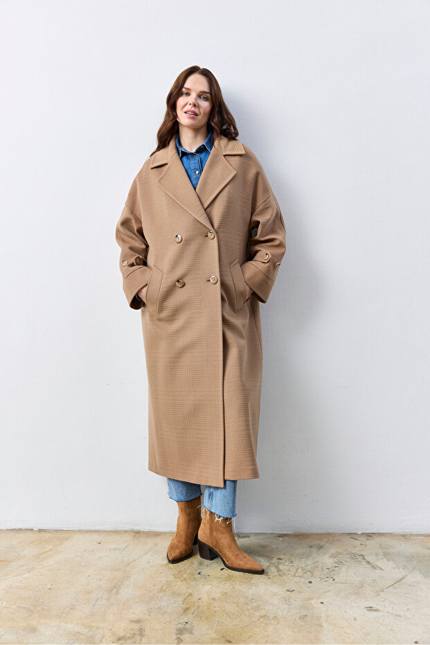 Uzun Oversize Camel Kaban - 7