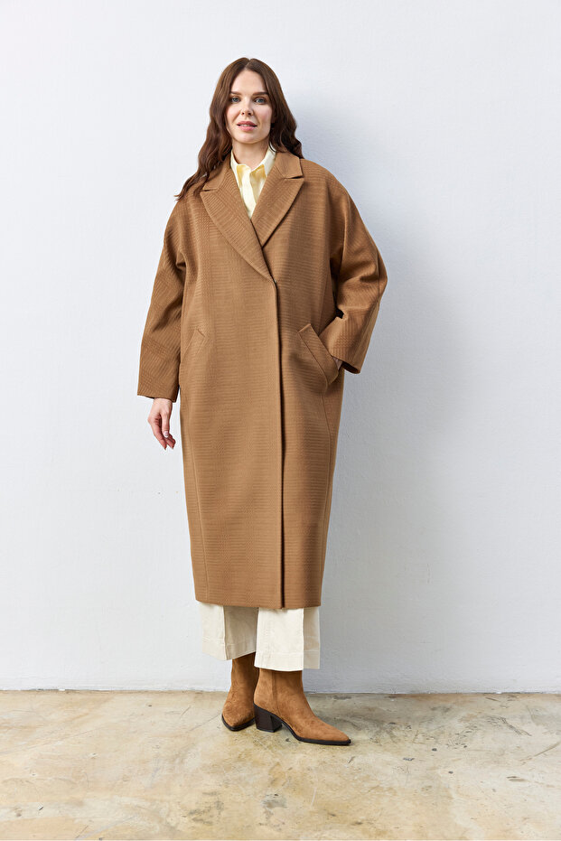 Oversize Tütün Kaban - 7