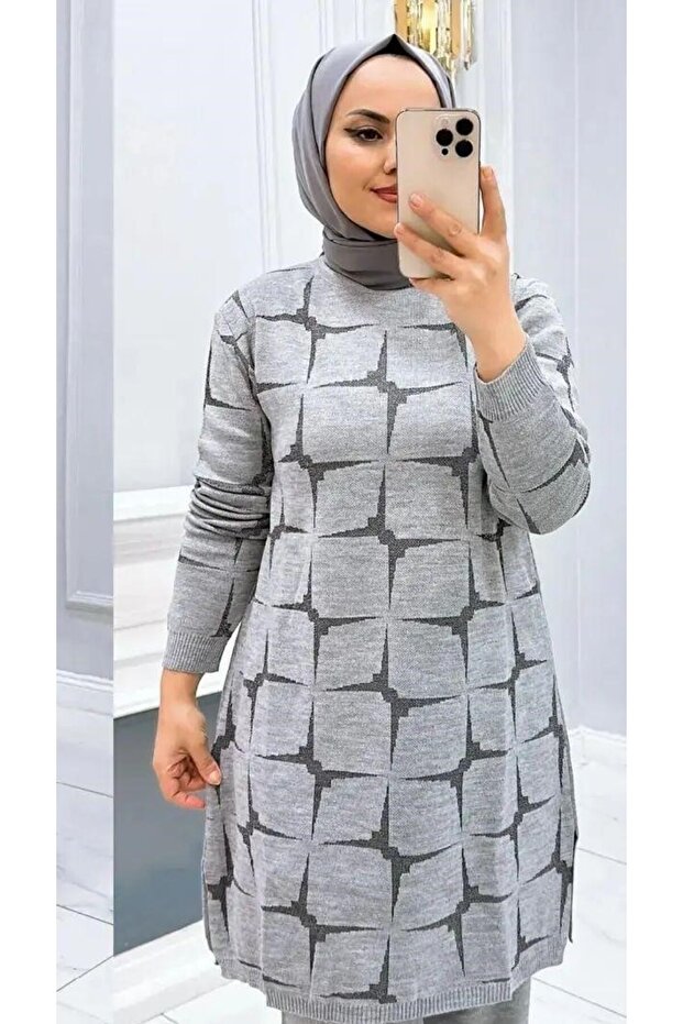 Simli Triko Tunik - 1