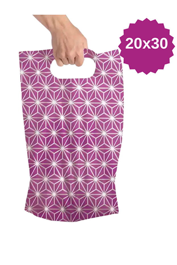 20x30 hediyelik poşet el geçme poşet 100 adet - 1