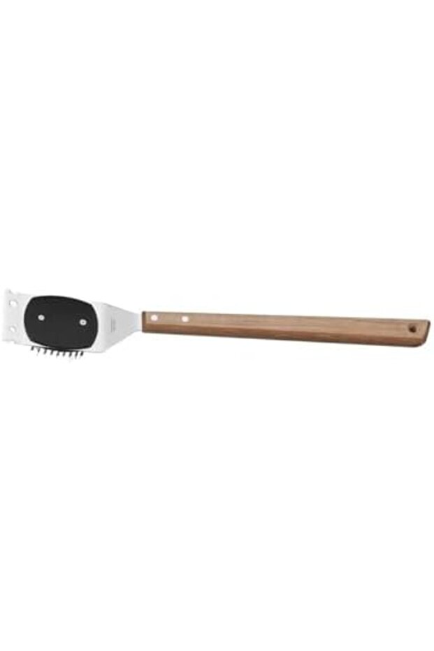 Churrasco Stainless Steel Grill Brush with 41.7cm Wood Handle