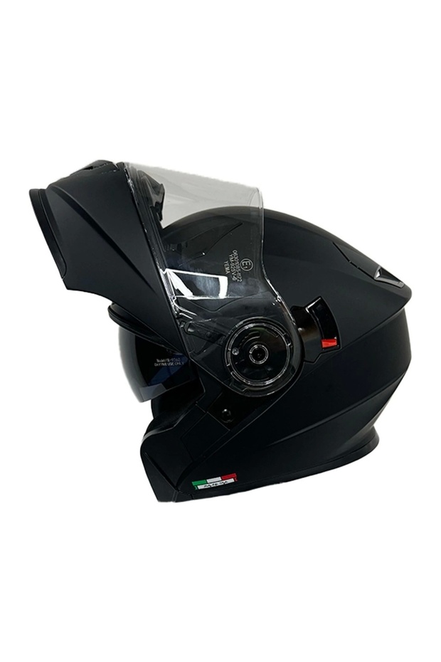 Kask 926 Mat Siyah Çene Açılır - 2