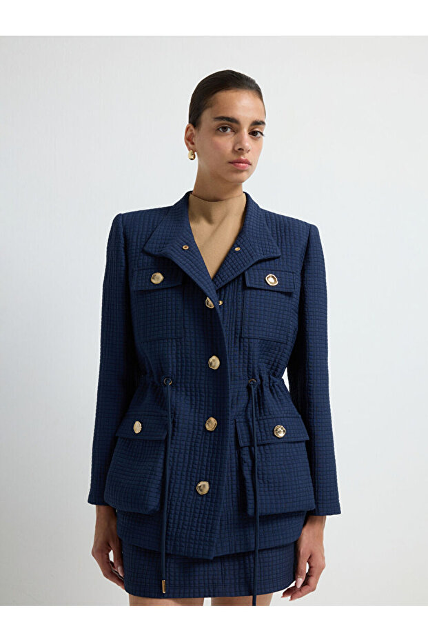 Hakim Yaka Kapitone Ceket - 1