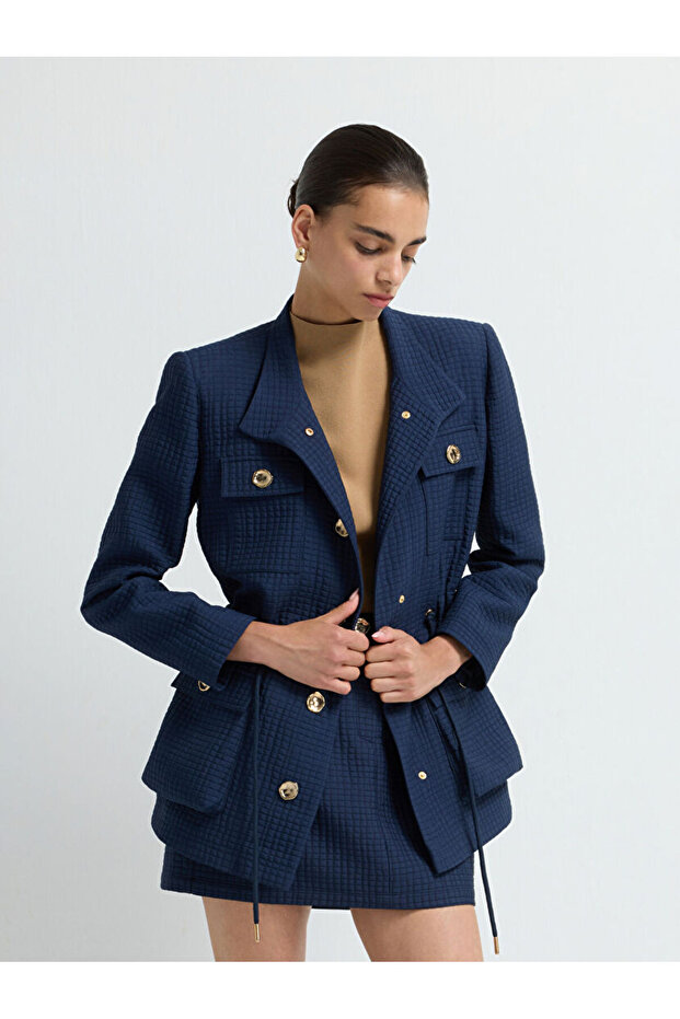 Hakim Yaka Kapitone Ceket - 5