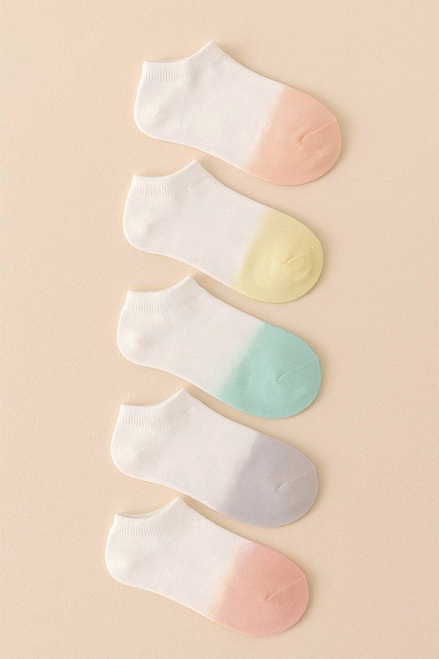 5 Pairs of Children's Colored Socks (Cotton)