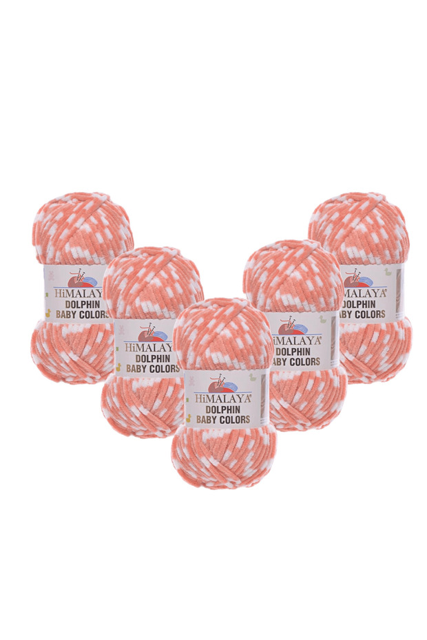 Dolphin Baby Colors Velvet Thread 5 Pack - 80434 - 100 Gr. 120 Meters.