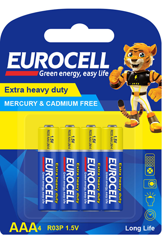 Extra Heavy Duty AAA4 (R03 1.5 V)