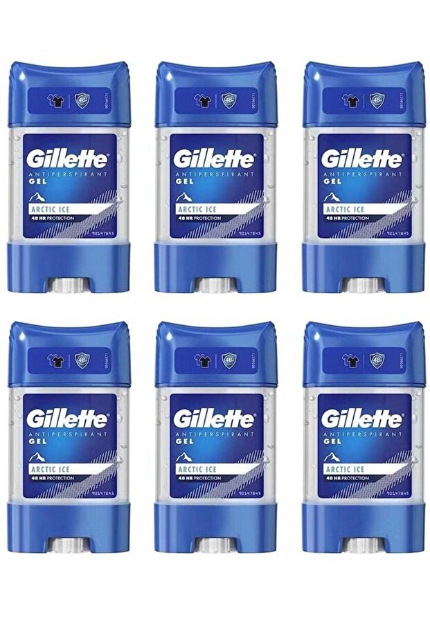 Anti-perspirant Gel Arctic Ice 48HR Protection 70ml (Pack of 6)