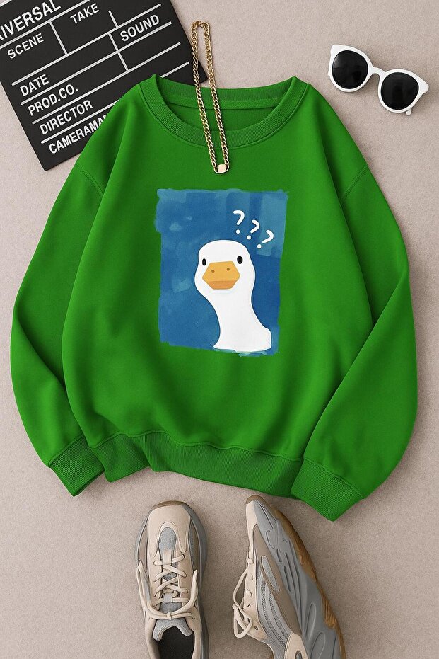 3-Ply Combed Cotton Duck Printed Unisex Sweatshirt