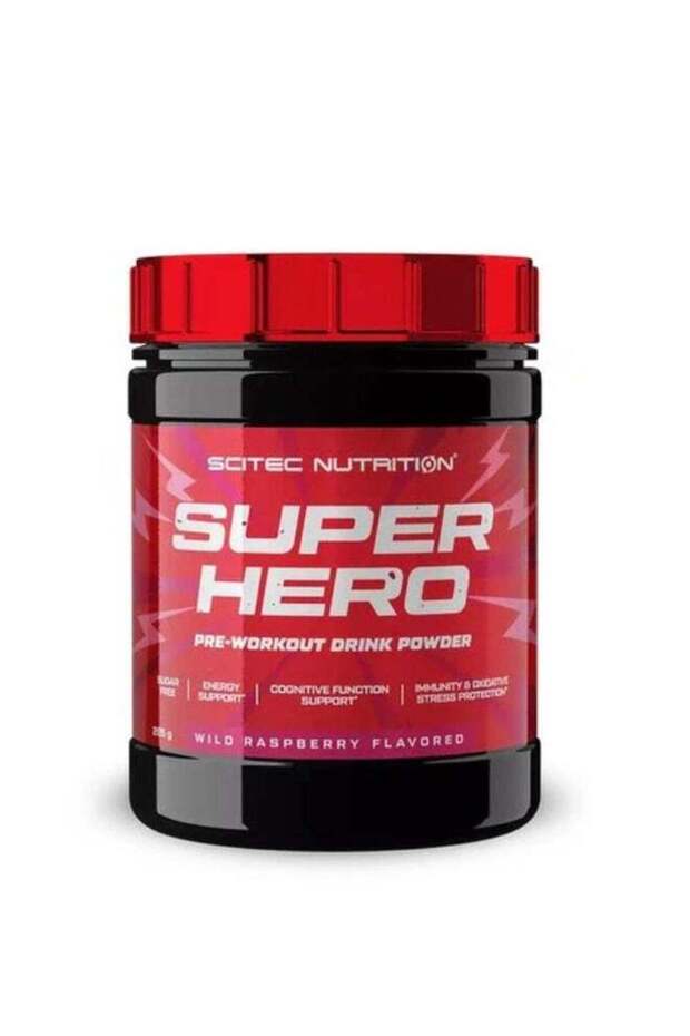 Super Hero, Pre-workout Drink Powder Wild Raspberry Flavor, 60 Servings