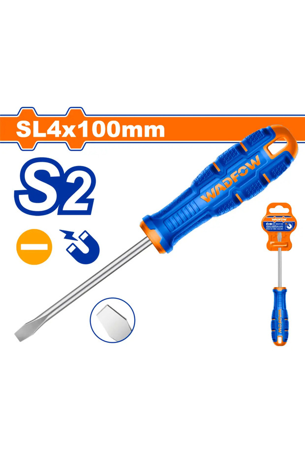 مفك يد ربل شق SL4 × 100مم (4") – WSDA244