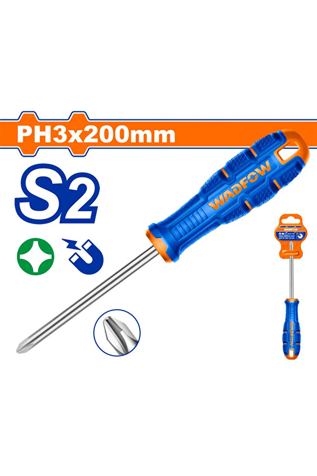 مفك يد ربل مربع PH3 × 200مم (8") – WSDB238