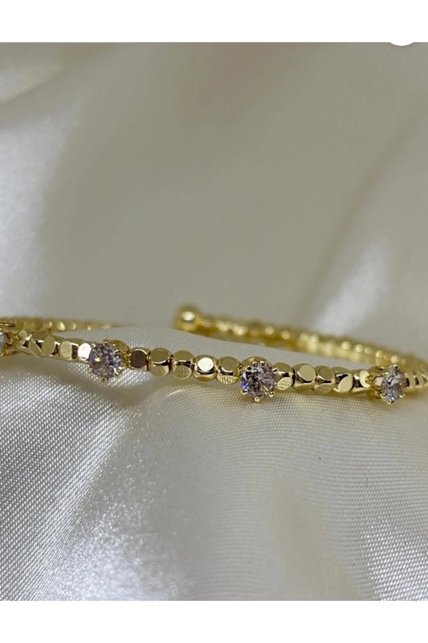 Zircon Stone Handcuff Bracelet
