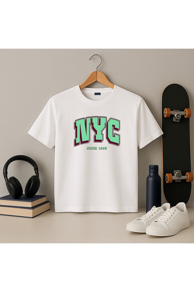 Nyc Design Printed Kids T-Shirt - New York City Printed (Ages 4-13)