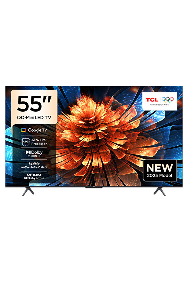 55Q6C 55" 139 Ekran Uydu Alıcılı 4K Ultra HD Smart QD Mini LED Google TV - 1