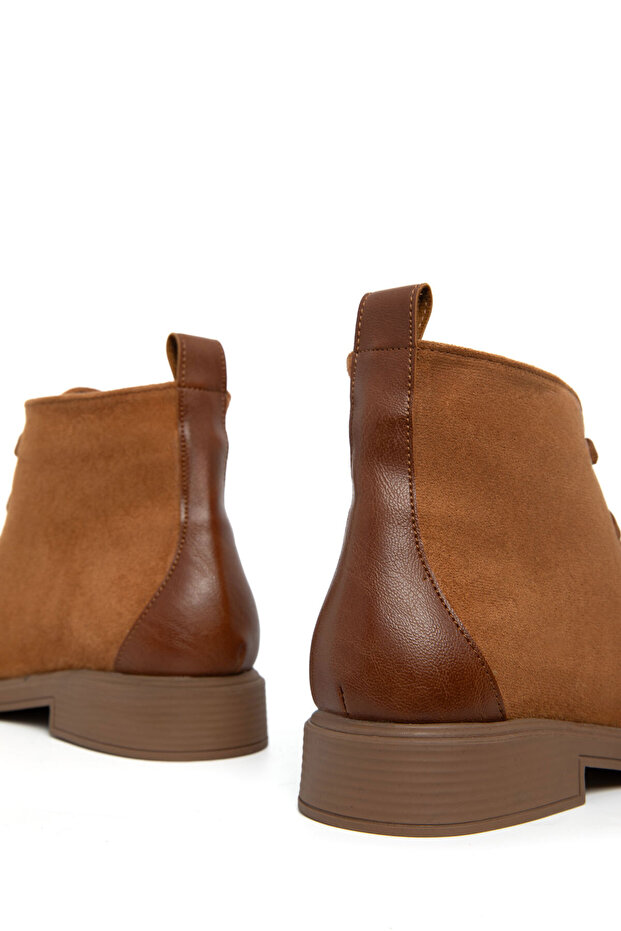 Taba Süet Kadın Bot & Bootie 21006 - 3