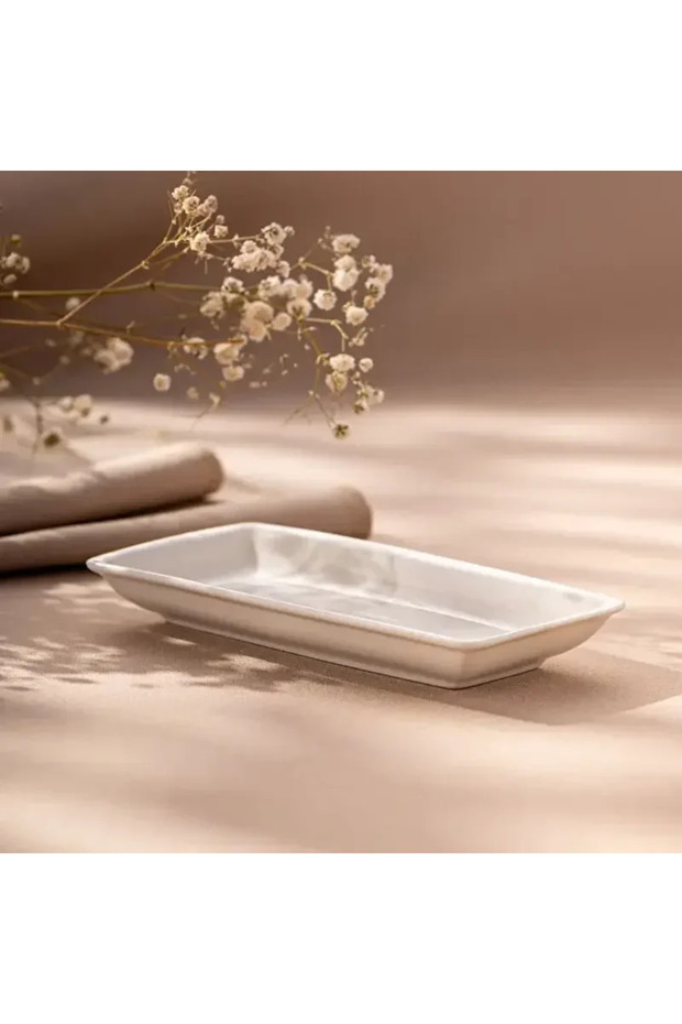 طبق مستطيل من باموكالي 14 سم - 3