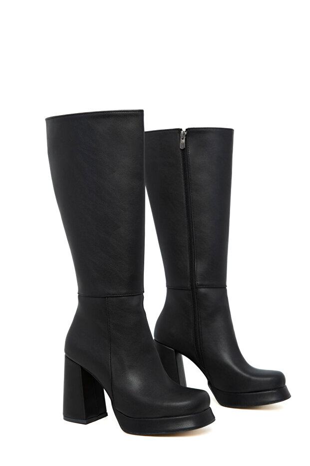 Schwarze Damenstiefel 21101 - 4