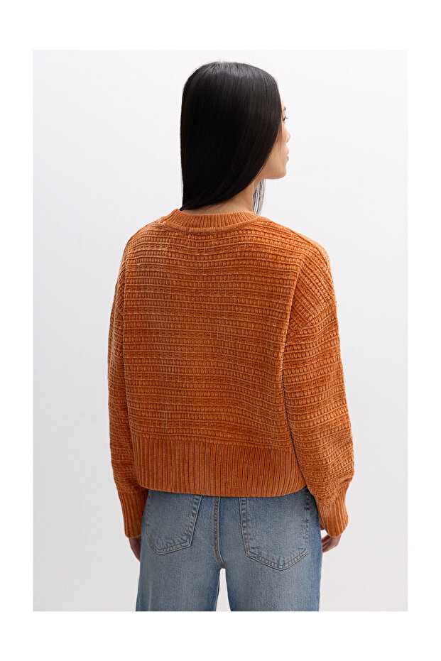 Femei PEND. basic PULOVER DE CHENILLE - 4