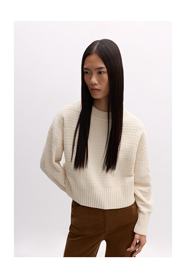 Дамски пуловер PEND. BASIC CHENILLE - 8