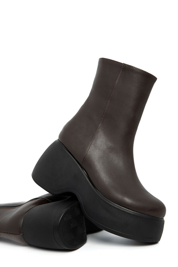 Kahve Kadın Bot & Bootie 21087 - 1