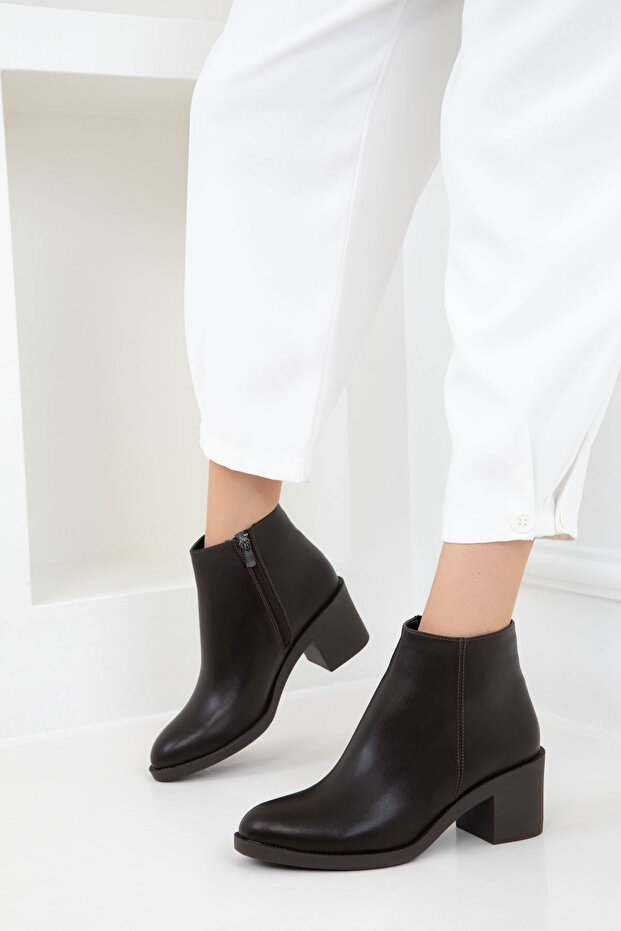 Kahve Kadın Bot & Bootie 21093 - 3