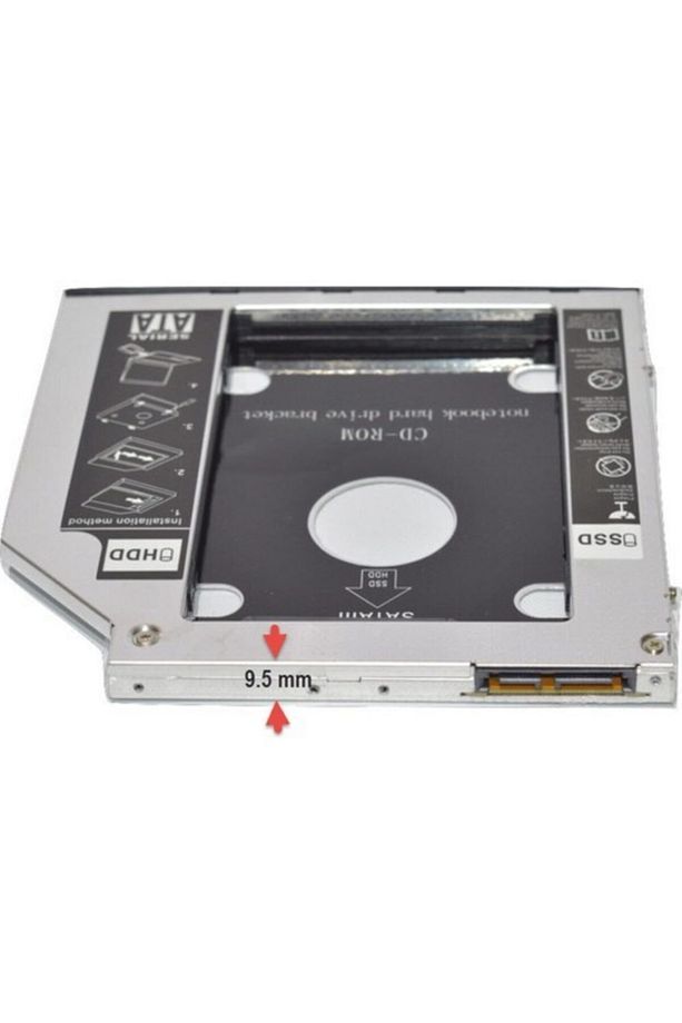 Sata 9.5 Mm Ssd Harddisk Kutusu Kızak - 1