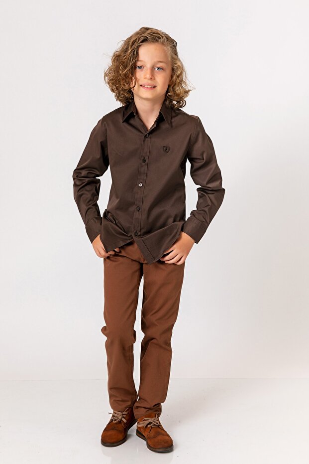 Boy's Hazelnut Pants - 1