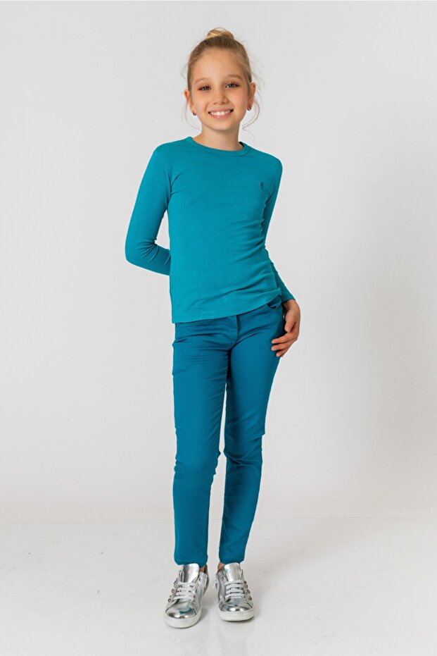 Bodi za devojčice u menta boji - 2