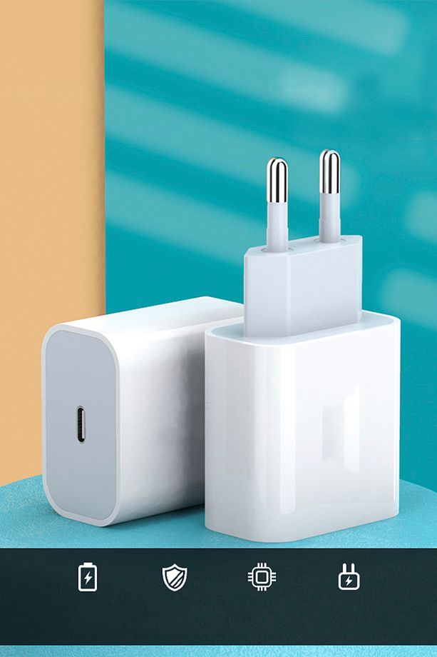 Iphone Se 11 12 13 14 Uyumlu Yeni Nesil Type-c Girişli Şarj Aleti Adaptörü Hızlı Şarz Cihazı Adaptör - 6