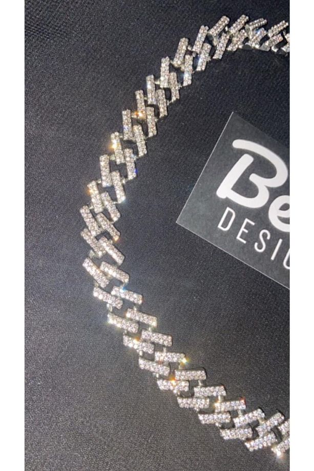 Cuban Chain Iced Out Taşlı Kolye - 2